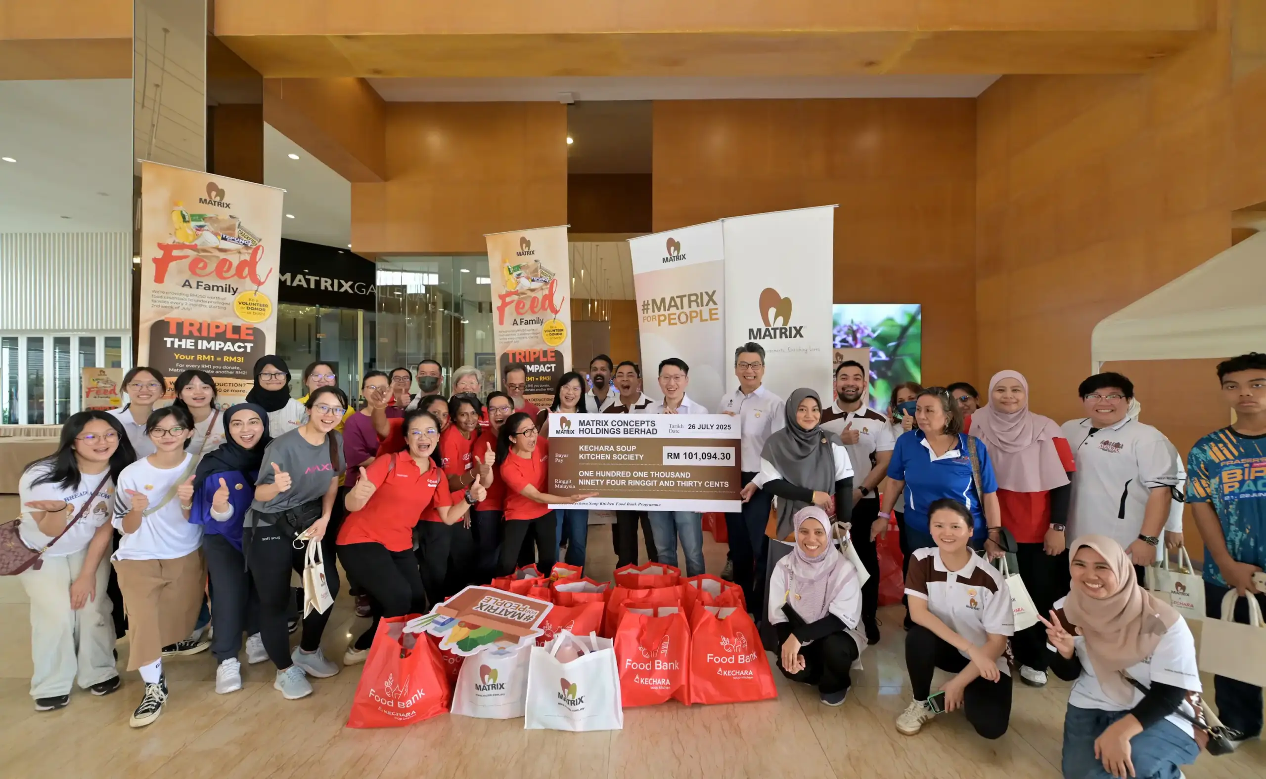 Kechara Soup Kitchen x Matrix Concepts Food Bank Programme